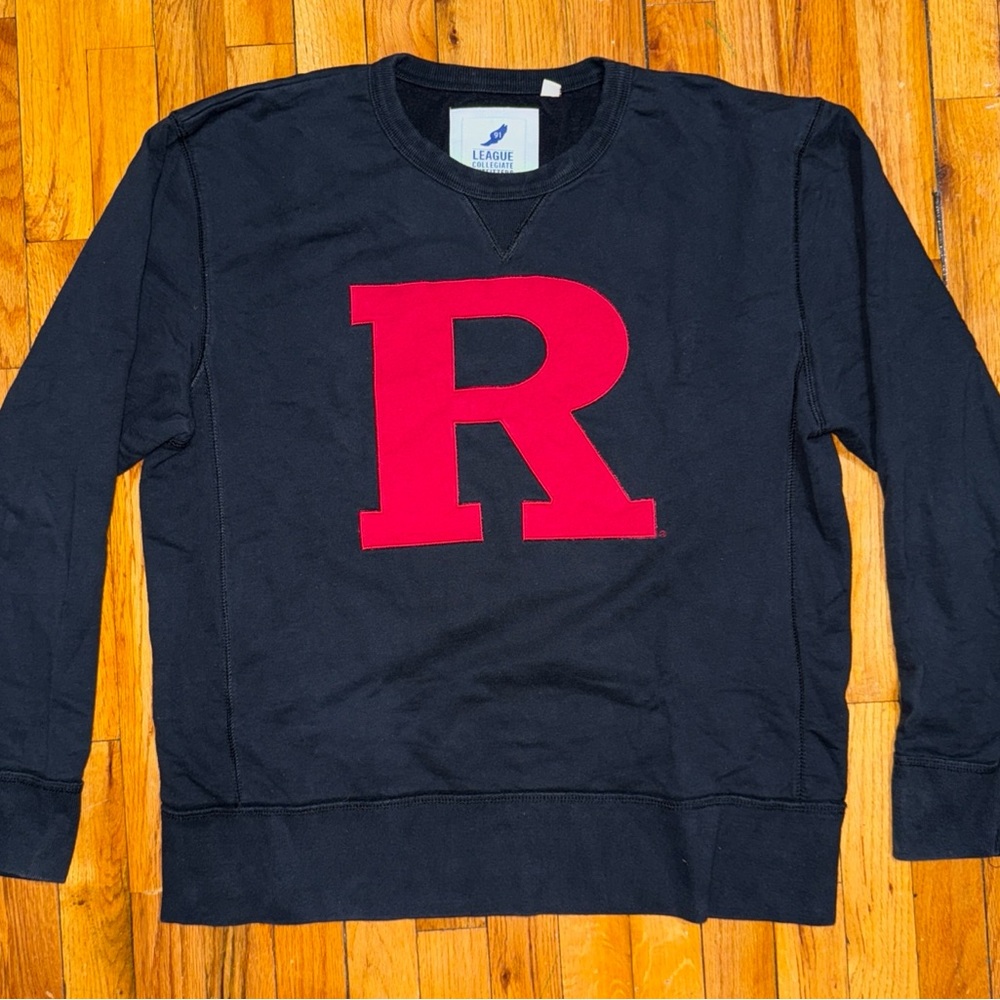 Rutgers University Crew Neck Sweatshirt Men’s Size Large Stitched R